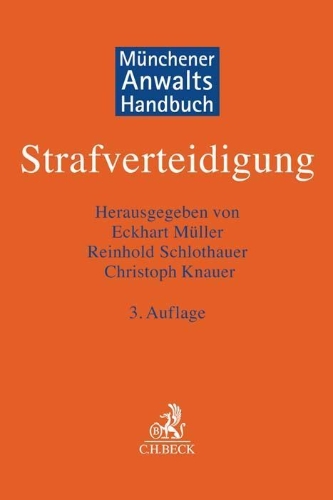 Buchcover und Innenansicht für das Buch: Münchener Anwaltshandbuch Strafverteidigung