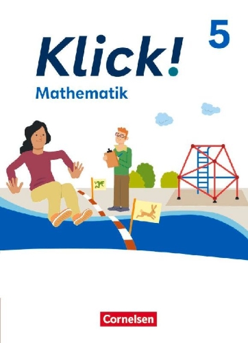 Buchcover und Innenansicht für das Buch: Klick! Mathematik 5. Schuljahr - Schulbuch mit digitalen Hilfen, Erklärfilmen, interaktiven Übungen und Wortvertonungen