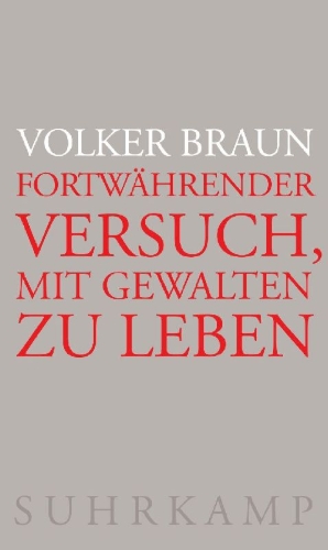 Buchcover und Innenansicht für das Buch: Fortwährender Versuch, mit Gewalten zu leben