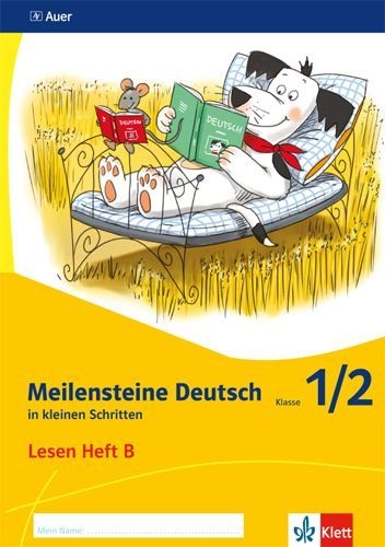 Buchcover und Innenansicht für das Buch: Meilensteine Deutsch in kleinen Schritten. Heft 2 Klasse 1/2. Lesestrategien - Ausgabe ab 2017