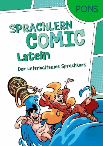 Buchcover und Innenansicht für das Buch: PONS Sprachlern-Comic Latein