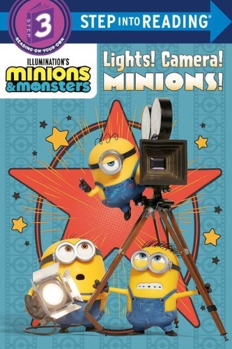 Buchcover und Innenansicht für das Buch: Illumination's Minions & Monsters: Lights! Camera! Minions!