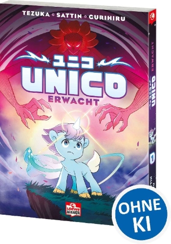 Buchcover und Innenansicht für das Buch: Unico Awakening