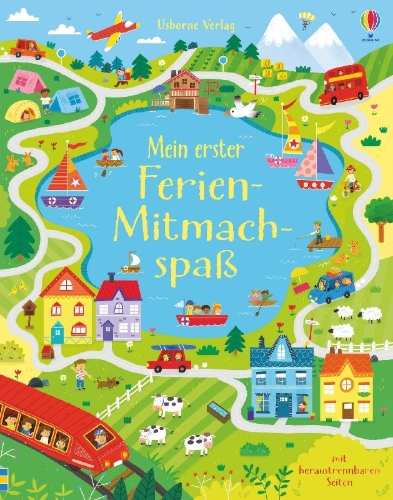 Buchcover und Innenansicht für das Buch: Mein erster Ferien-Mitmachspaß