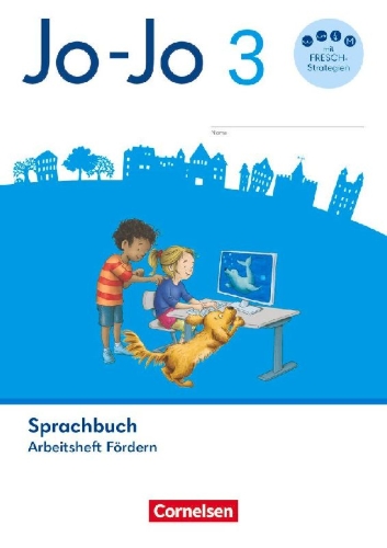 Buchcover und Innenansicht für das Buch: Jo-Jo Sprachbuch 3. Schuljahr - Allgemeine Ausgabe 2024 - Arbeitsheft Fördern