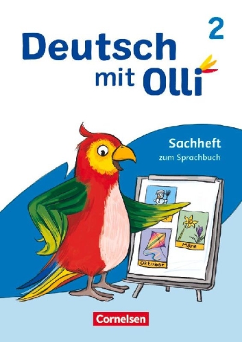 Buchcover und Innenansicht für das Buch: Deutsch mit Olli 2. Schuljahr. Sachheft zum Sprachbuch