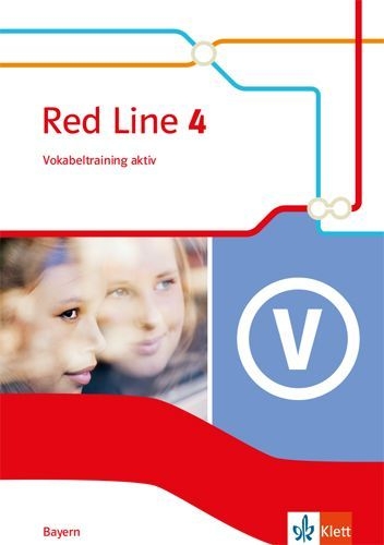 Buchcover und Innenansicht für das Buch: Red Line 4. Ausgabe Bayern. Vokabeltraining aktiv Klasse 8