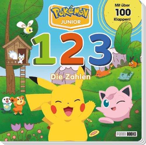 Buchcover und Innenansicht für das Buch: Pokémon Junior: 1 2 3 - Die Zahlen