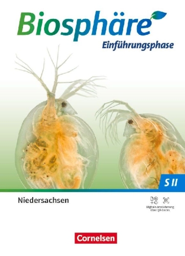 Buchcover und Innenansicht für das Buch: Biosphäre Sekundarstufe II - 2.0. Einführungsphase - Niedersachsen - Schulbuch