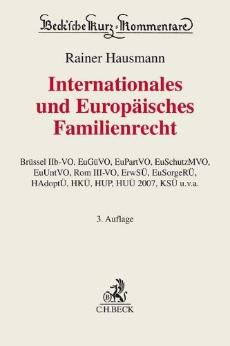 Buchcover und Innenansicht für das Buch: Internationales und Europäisches Familienrecht