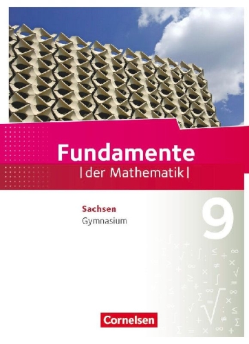 Buchcover und Innenansicht für das Buch: Fundamente der Mathematik 9. Schuljahr - Sachsen - Schülerbuch