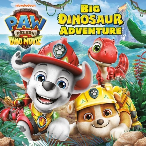 Buchcover und Innenansicht für das Buch: Big Dinosaur Adventure (Paw Patrol: The Dino Movie)