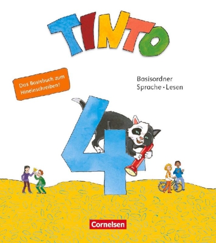 Buchcover und Innenansicht für das Buch: Tinto Sprachlesebuch 4. Schuljahr - Basisordner Sprache und Lesen zum Hineinschreiben - Verbrauchsmaterial mit Wörterliste und BuchTaucher-App