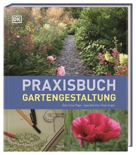 Buchcover und Innenansicht für das Buch: Praxisbuch Gartengestaltung