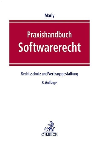 Buchcover und Innenansicht für das Buch: Praxishandbuch Softwarerecht