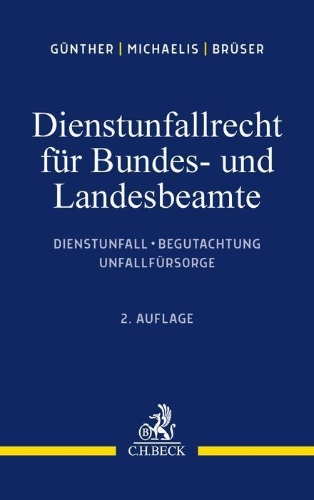 Buchcover und Innenansicht für das Buch: Dienstunfallrecht für Bundes- und Landesbeamte