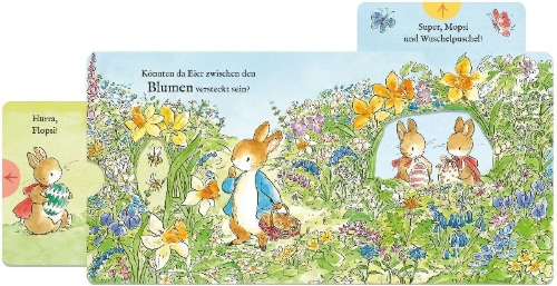 Buchcover und Innenansicht für das Buch: The World of Peter Rabbit Peter's Easter Slide and Seek