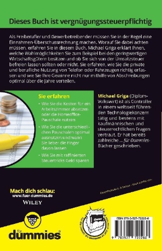 Buchcover und Innenansicht für das Buch: Einnahmen-Überschussrechnung für Dummies