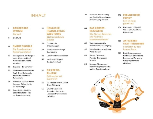 Buchcover und Innenansicht für das Buch: Die neue Wissenschaft vom Sattsein