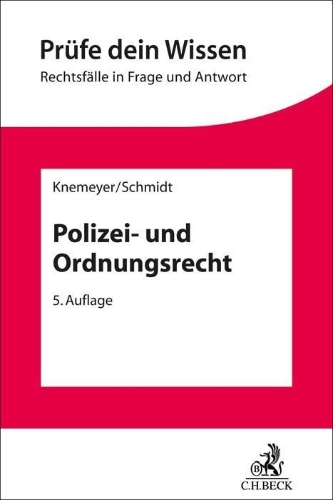 Buchcover und Innenansicht für das Buch: Polizei- und Ordnungsrecht
