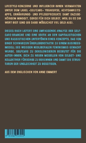 Buchcover und Innenansicht für das Buch: Decolonize Self-Care