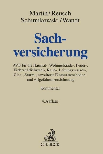 Buchcover und Innenansicht für das Buch: Sachversicherung