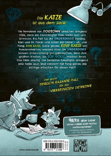 Buchcover und Innenansicht für das Buch: The Underdogs - Catch a cat burglar