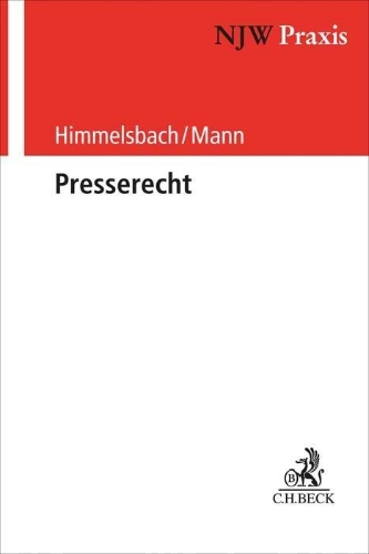 Buchcover und Innenansicht für das Buch: Presserecht