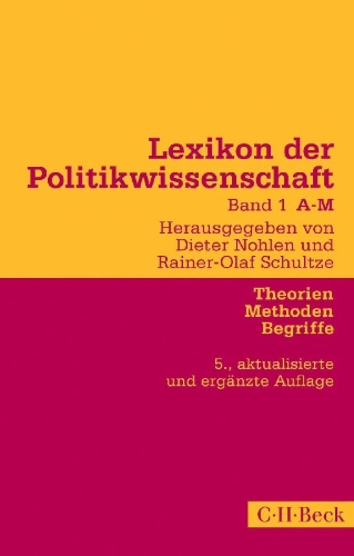Buchcover und Innenansicht für das Buch: Lexikon der Politikwissenschaft Bd. 1: A-M