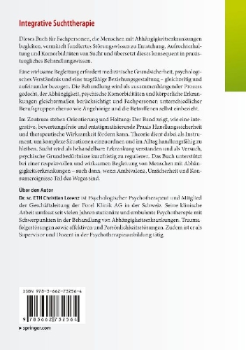 Buchcover und Innenansicht für das Buch: Integrative Suchttherapie
