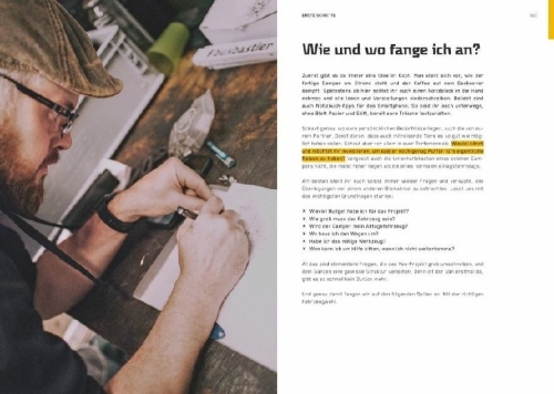 Buchcover und Innenansicht für das Buch: Das Busbastler Handbuch