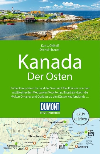 Buchcover und Innenansicht für das Buch: DUMONT Reise-Handbuch Reiseführer Kanada, Der Osten