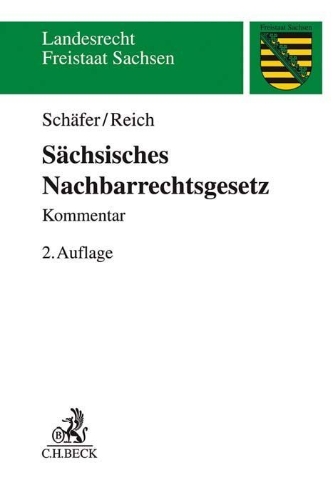 Buchcover und Innenansicht für das Buch: Sächsisches Nachbarrechtsgesetz