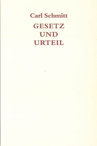 Buchcover und Innenansicht für das Buch: Gesetz und Urteil