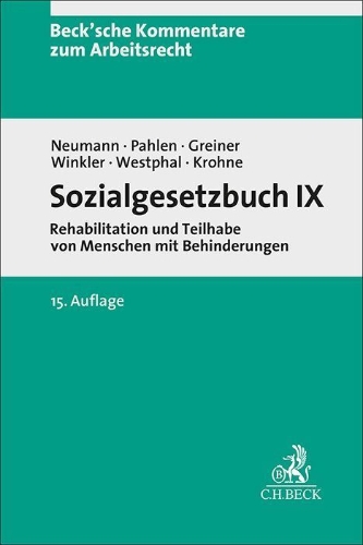 Buchcover und Innenansicht für das Buch: Sozialgesetzbuch IX. SGB IX
