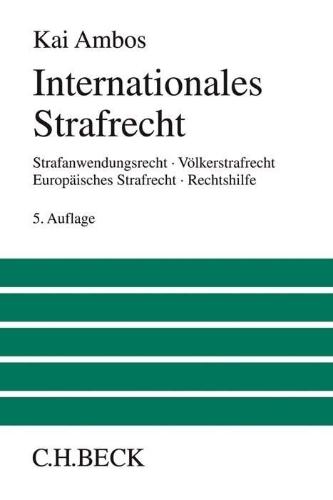 Buchcover und Innenansicht für das Buch: Internationales Strafrecht