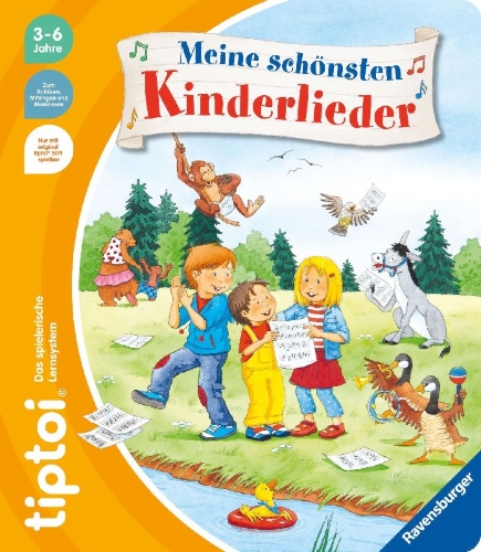 Buchcover und Innenansicht für das Buch: tiptoi® Meine schönsten Kinderlieder