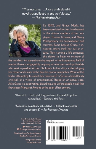 Buchcover und Innenansicht für das Buch: Alias Grace