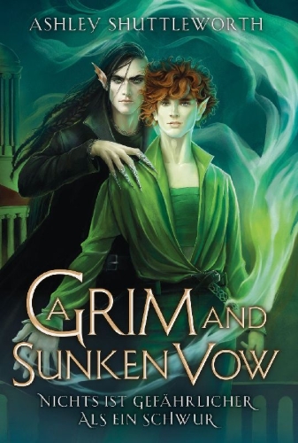 Buchcover und Innenansicht für das Buch: A Grim and Sunken Vow (Hollow Star Saga 3) (Erstauflage mit Farbschnitt)