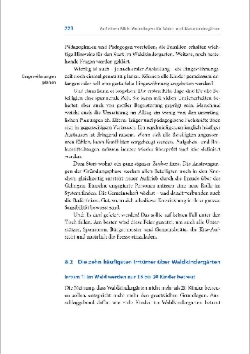 Buchcover und Innenansicht für das Buch: Handbuch Naturraumpädagogik