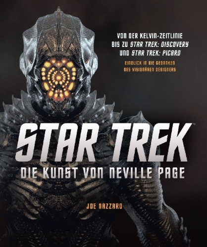 Buchcover und Innenansicht für das Buch: Star Trek - Die Kunst von Neville Page