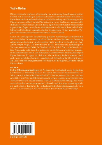 Buchcover und Innenansicht für das Buch: Textile Flächen