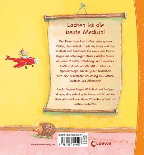 Buchcover und Innenansicht für das Buch: Mini-Bilderwelt - Lachen ist die beste Medizin