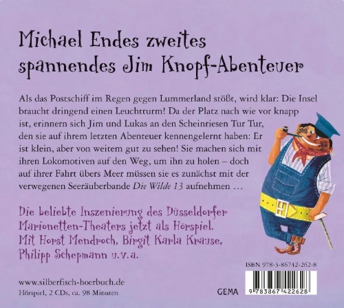 Buchcover und Innenansicht für das Buch: Jim Knopf und die Wilde 13 - Das Hörspiel