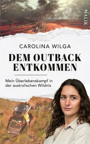 Buchcover und Innenansicht für das Buch: Dem Outback entkommen