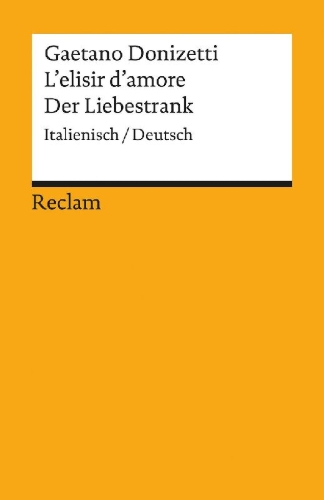 Buchcover und Innenansicht für das Buch: L'elisir d'amore / Der Liebestrank