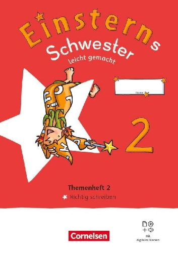 Buchcover und Innenansicht für das Buch: Einsterns Schwester 2. Schuljahr. Leicht gemacht - Themenheft 2: Richtig schreiben - Verbrauchsmaterial