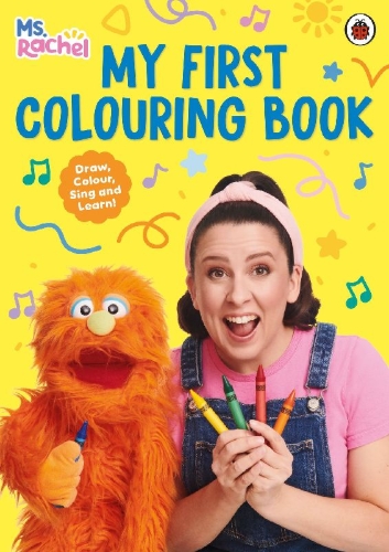 Buchcover und Innenansicht für das Buch: Ms Rachel: My First Colouring Book
