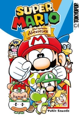 Buchcover und Innenansicht für das Buch: Super Mario - Seine lustigsten Abenteuer