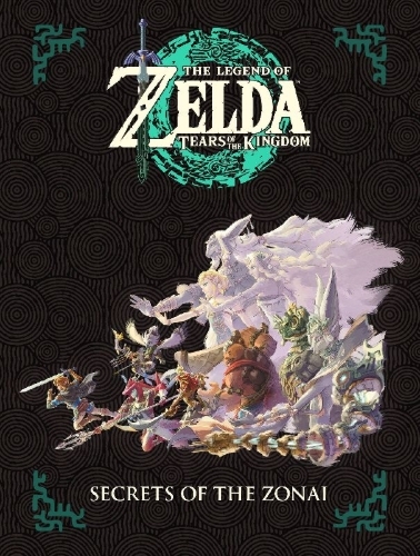 Buchcover und Innenansicht für das Buch: The Legend of Zelda: Tears of the Kingdom--Secrets of the Zonai